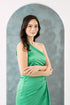 GS Party: Renee One Shoulder Pleated Dress with Cutout Details